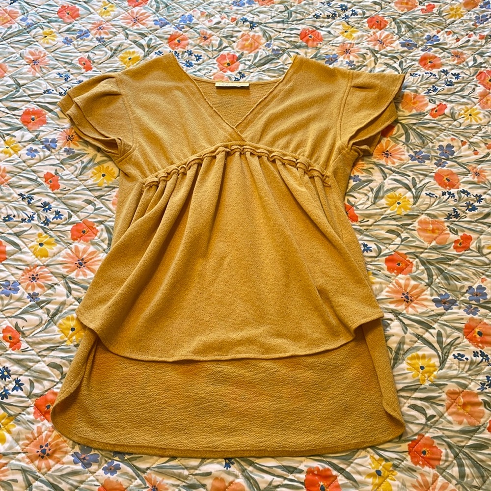 how. very. loved: Yellow Blouse
